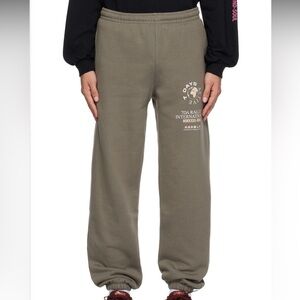 7 DAYS Active Gray Graphic Sweatpants gunmetal pockets jogger